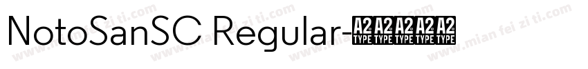 NotoSanSC Regular字体转换
